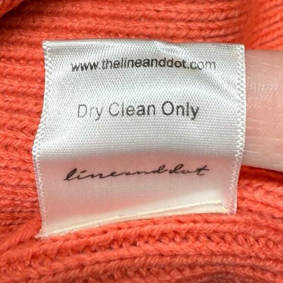 NWOT | Line & Dot | Mock Neck Sweater | Rust Orange | Size S - Picture 9 of 12